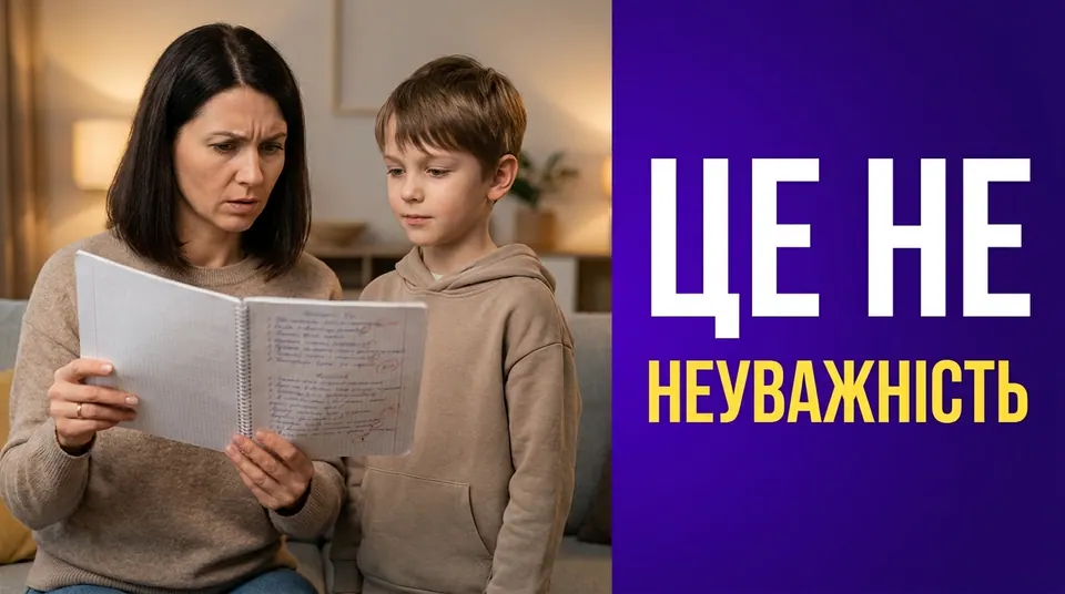 Дисграфія: чому дитина пише з помилками, хоч знає правила
