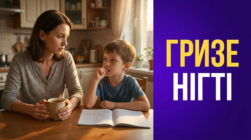 Дитина гризе нігті: чому гіркий лак не допомагає