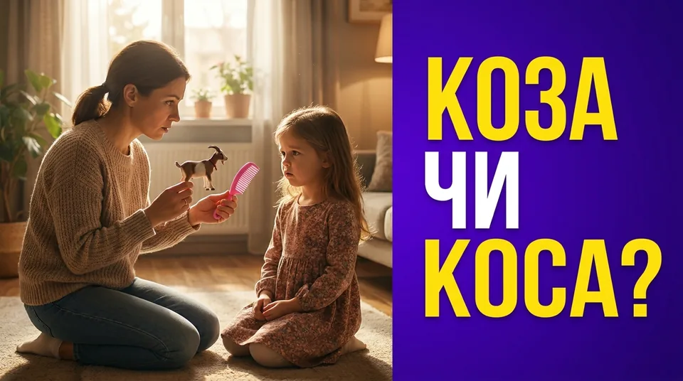 Дитина не чує різниці між звуками: «коза» і «коса» для неї однакові