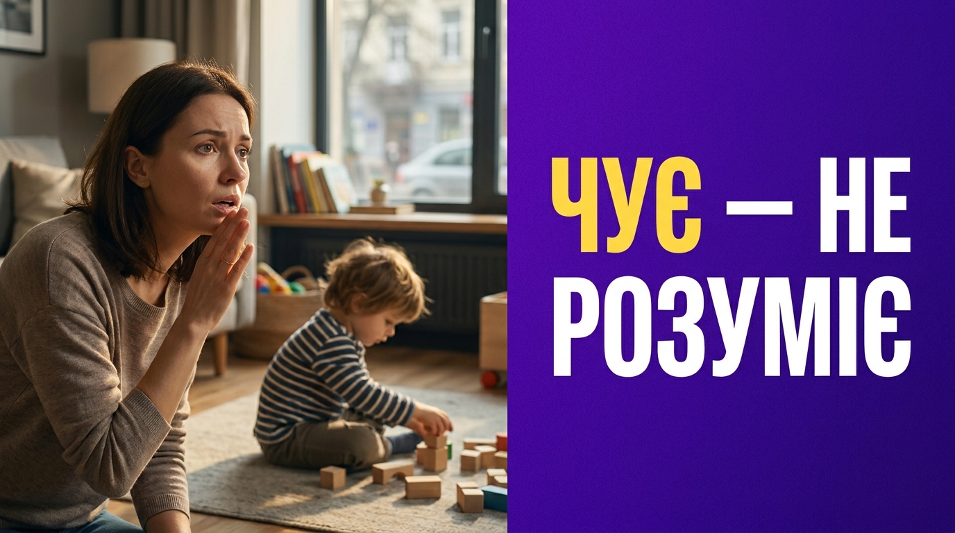 Сенсорна алалія: коли дитина чує, але не розуміє мовлення