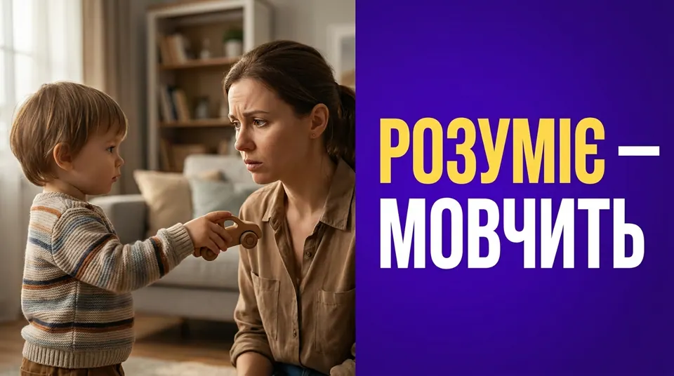 Затримка експресивного мовлення: розуміє все, але не говорить